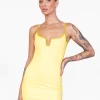 Luvalot Jayce Mini Dress (Yellow) New Arrivals