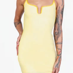 Luvalot Jayce Mini Dress (Yellow) New Arrivals