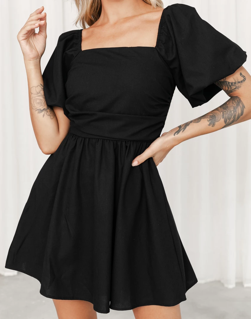 Charcoal Clothing New Arrivals Coraline Mini Dress (Black) 2 Charcoal Clothing New Arrivals Coraline Mini Dress (Black)