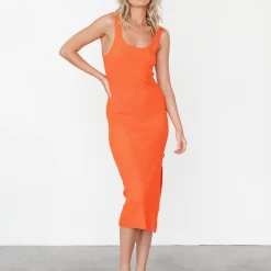 My Girl Dresses Pacey Midi Dress (Mandarin)