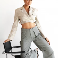 Anja Crop Top (Camel) - By Lioness New Arrivals