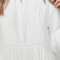 Pink Diamond Stand Out Mini Dress (White) Dresses