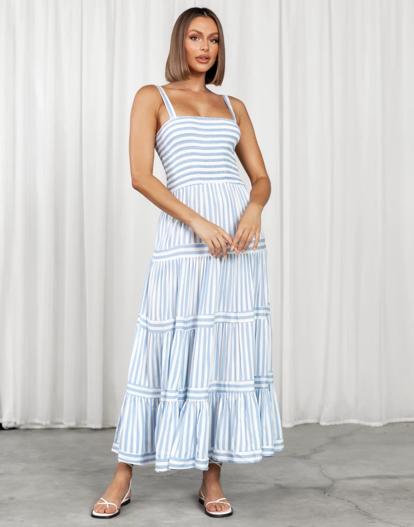 Thanne Dresses Bethanie Maxi Dress (Blue) 5 Thanne Dresses Bethanie Maxi Dress (Blue)