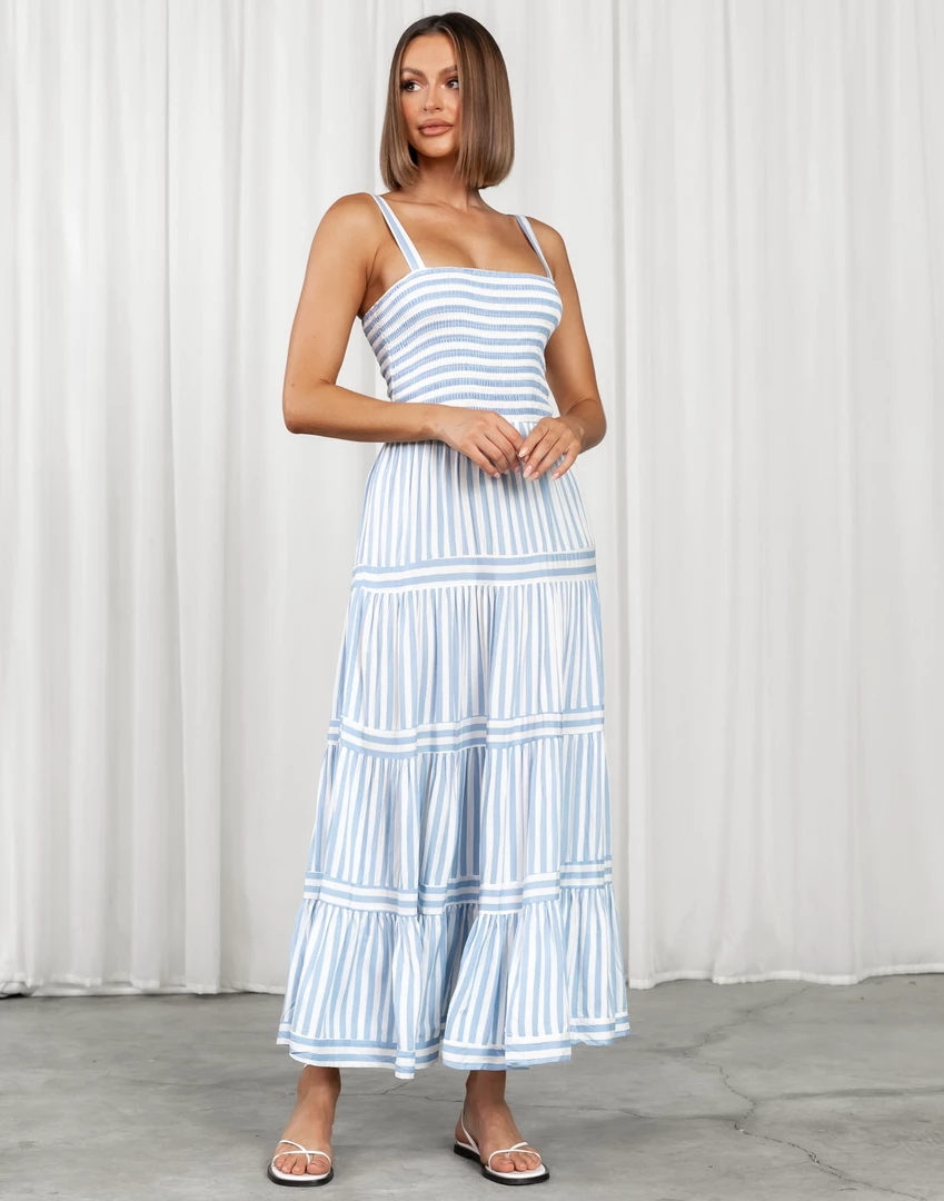 Thanne Dresses Bethanie Maxi Dress (Blue) 2 Thanne Dresses Bethanie Maxi Dress (Blue)