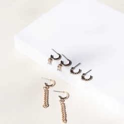 Angel Whispers Accessories Louie Earrings (Gold)