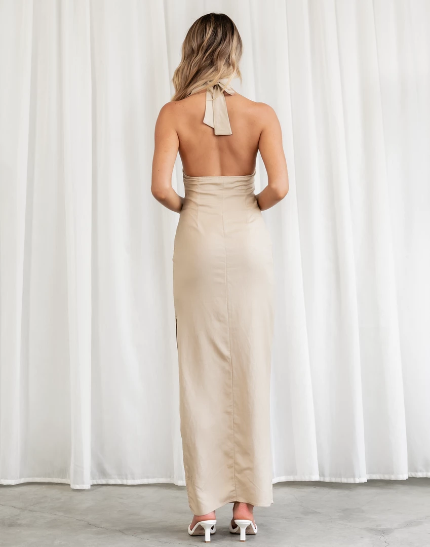 Dresses Giza Maxi Dress (Wheat) - By Lioness 3 Dresses Giza Maxi Dress (Wheat) - By Lioness