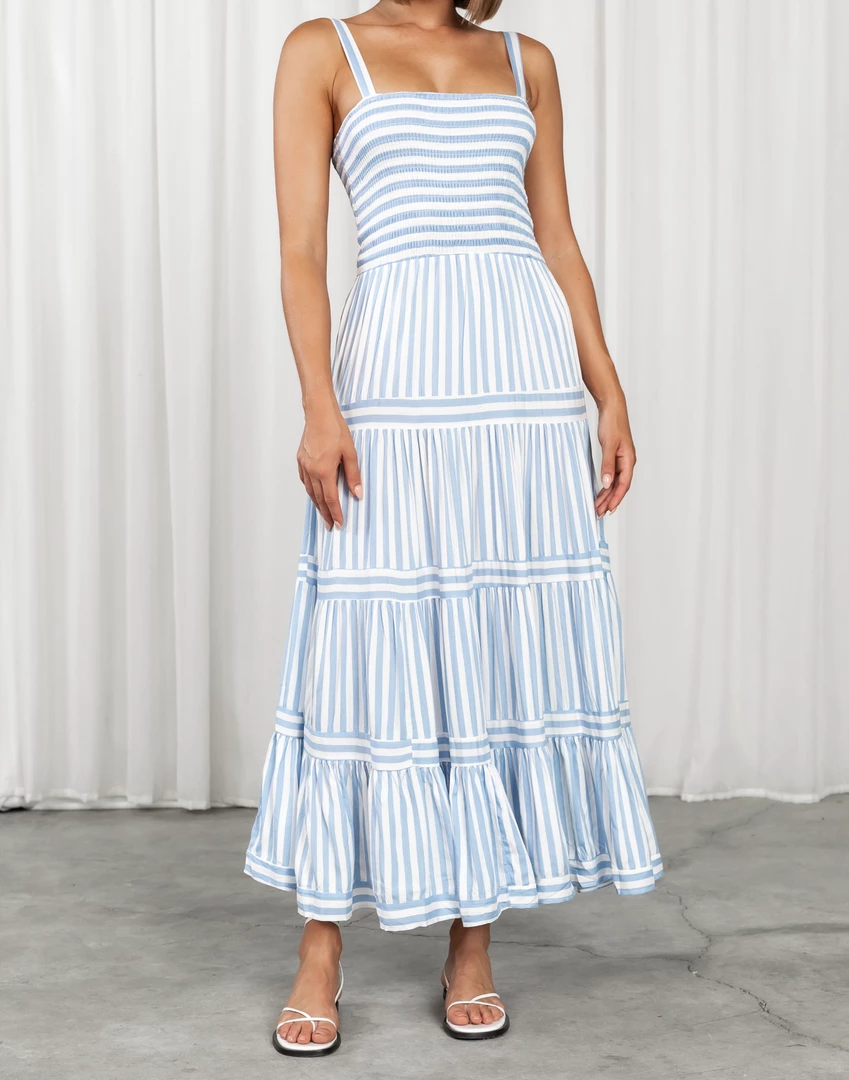 Thanne Dresses Bethanie Maxi Dress (Blue) 1 Thanne Dresses Bethanie Maxi Dress (Blue)