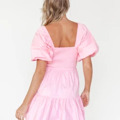 Thanne Aida Mini Dress (Pink) Dresses