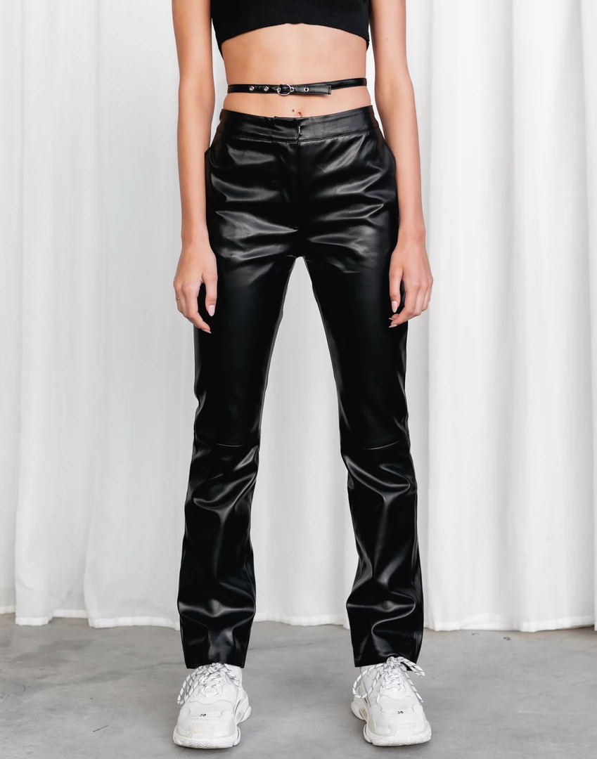 Criss Cross Vegan Pants (Black) - By Lioness 2 Criss Cross Vegan Pants (Black) - By Lioness