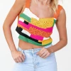 Thanne Tops Amabella Crop Top (Multi)