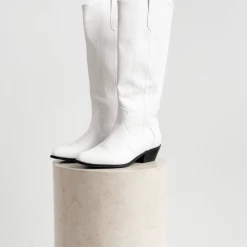 Therapy Shoes Bonnie Cowboy Boots (White)