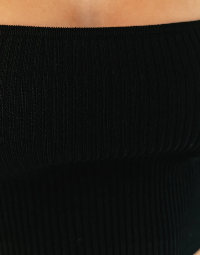 Into Fashion New Arrivals Maiah Long Sleeve Crop Top (Black) 6 Into Fashion New Arrivals Maiah Long Sleeve Crop Top (Black)