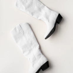 Therapy Shoes Bonnie Cowboy Boots (White) 15 Therapy Shoes Bonnie Cowboy Boots (White)