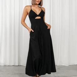 Thanne Dresses Zulu Maxi Dress (Black)