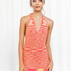 Thanne Kiana Mini Dress (Pink/Yellow) 16 Thanne Kiana Mini Dress (Pink/Yellow)