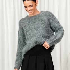 Thanne Pretty Sight Knit Jumper (Dark Grey)
