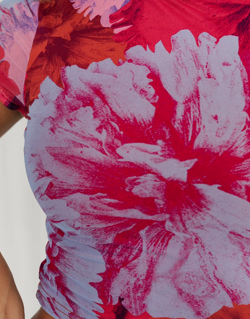 Charcoal Clothing New Arrivals Breakeven Top (Pink Floral) 7 Charcoal Clothing New Arrivals Breakeven Top (Pink Floral)