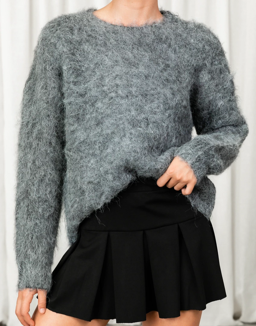 Thanne Pretty Sight Knit Jumper (Dark Grey) 3 Thanne Pretty Sight Knit Jumper (Dark Grey)