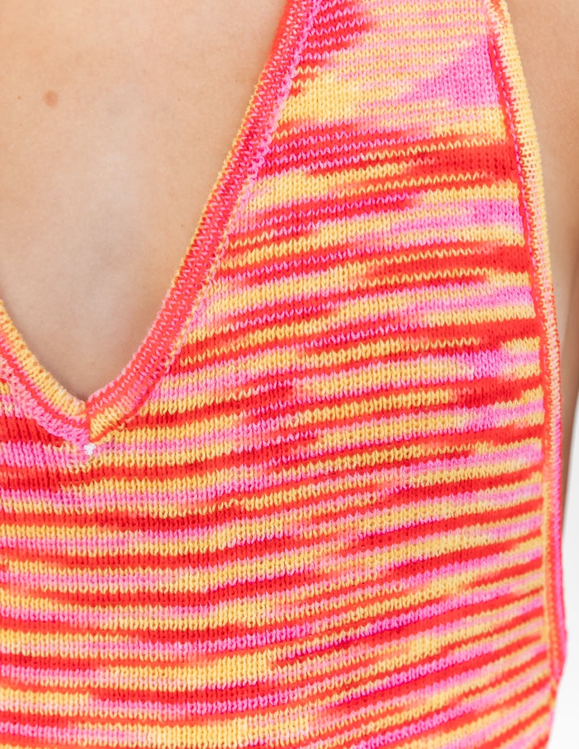 Thanne Kiana Mini Dress (Pink/Yellow) 10 Thanne Kiana Mini Dress (Pink/Yellow)