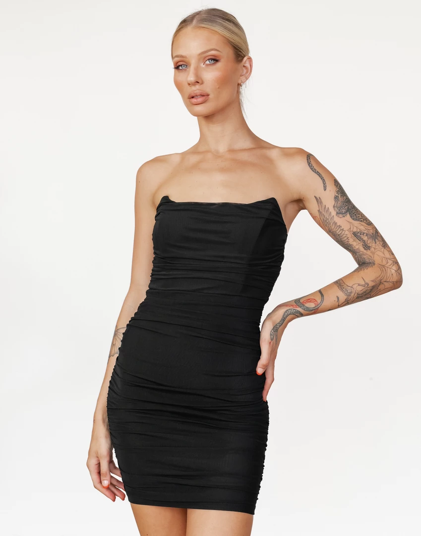 Alive Girl New Arrivals Jalen Mini Dress (Black) 1 Alive Girl New Arrivals Jalen Mini Dress (Black)