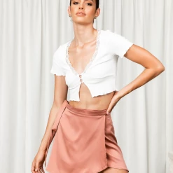 Mint Vanilla Tops Violeta Crop Top