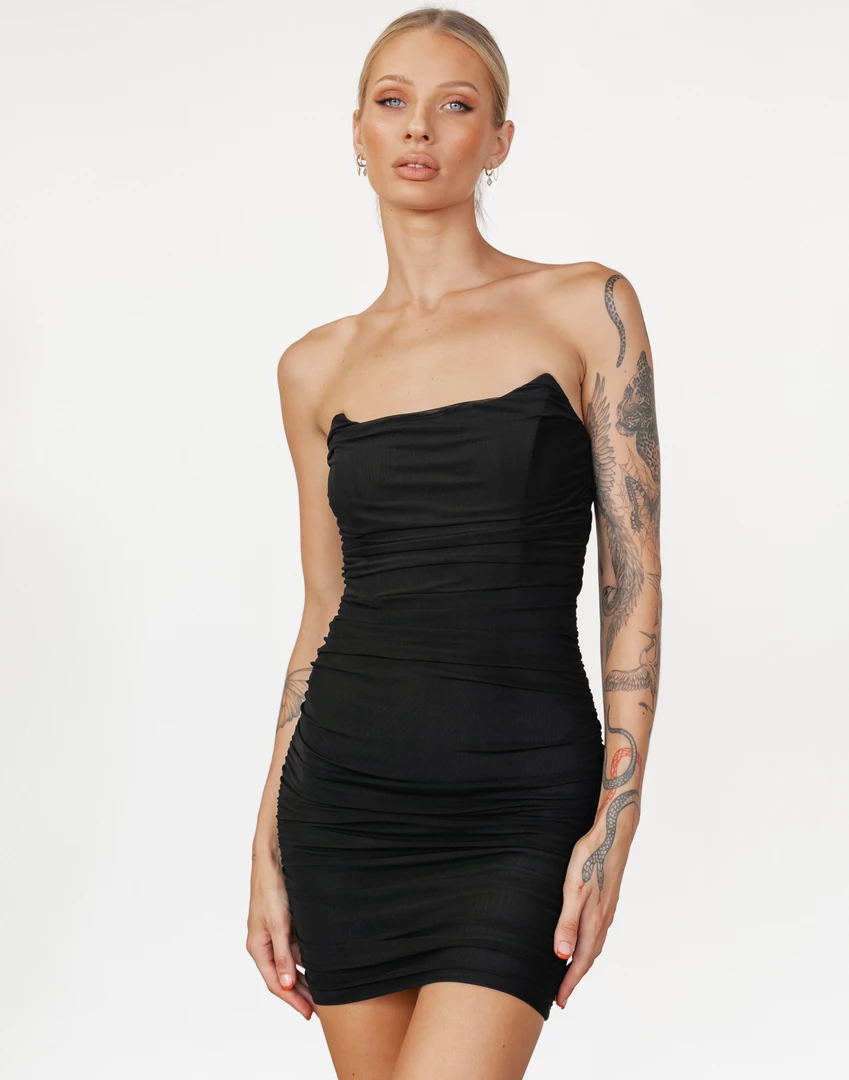 Alive Girl New Arrivals Jalen Mini Dress (Black) 5 Alive Girl New Arrivals Jalen Mini Dress (Black)