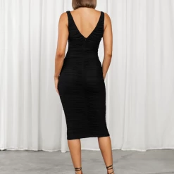 Winnie & Co Sascha Midi Dress (Black) Dresses