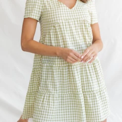 Thanne New Heights Mini Dress (Green) Dresses