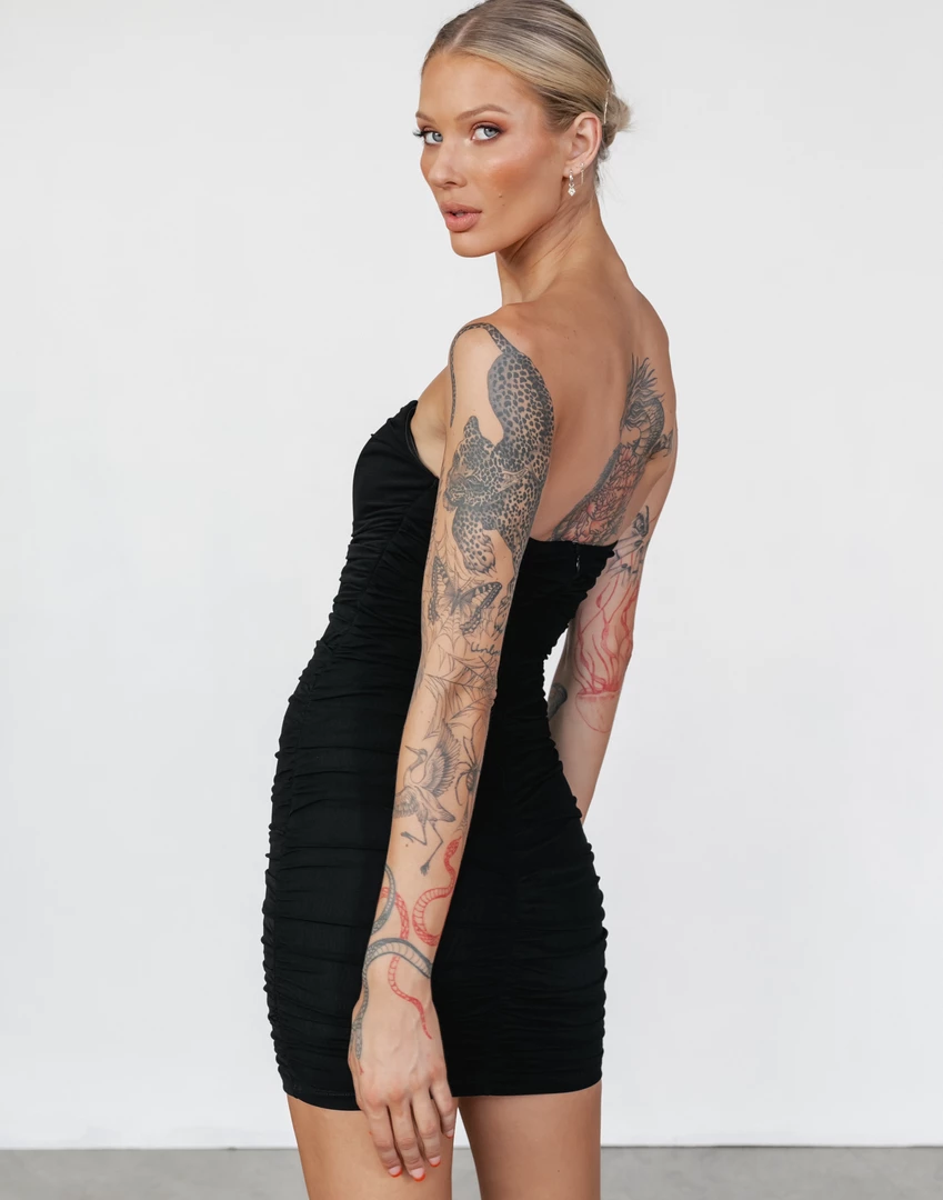 Alive Girl New Arrivals Jalen Mini Dress (Black) 2 Alive Girl New Arrivals Jalen Mini Dress (Black)