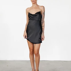 Luvalot New Arrivals Kenji Mini Dress (Black)