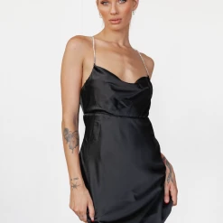 Luvalot New Arrivals Kenji Mini Dress (Black)