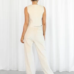 New Arrivals Agyness Pant (Beige) - By Lioness