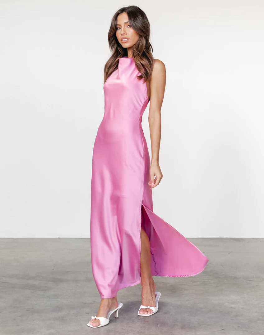 Charcoal Clothing New Arrivals Cyrus Maxi Dress (Pink) 3 Charcoal Clothing New Arrivals Cyrus Maxi Dress (Pink)