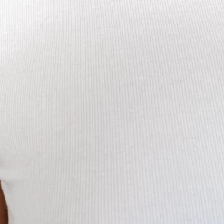 Charcoal Clothing Kendall Ribbed Baby Tee (White) New Arrivals