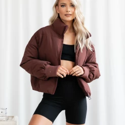 Pink Diamond Winter Warmers Louisiana Puffer Jacket (Maroon)