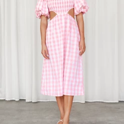 Reverse Romi Midi Dress (Pink)