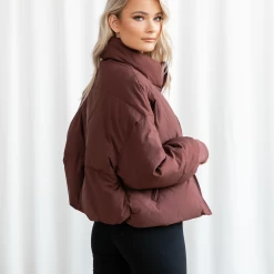 Pink Diamond Winter Warmers Louisiana Puffer Jacket (Maroon)