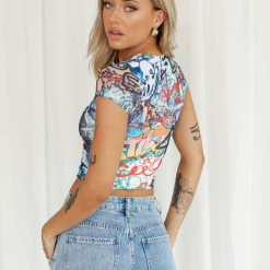 Charcoal Clothing New Arrivals Breakeven Top (Graffiti) 10 Charcoal Clothing New Arrivals Breakeven Top (Graffiti)