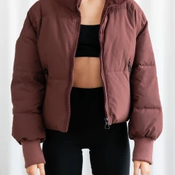 Pink Diamond Winter Warmers Louisiana Puffer Jacket (Maroon)