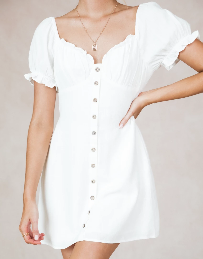 House Of Sienna Sweet Inspiration Mini Dress (White) Dresses 8 House Of Sienna Sweet Inspiration Mini Dress (White) Dresses