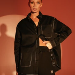 Charcoal Clothing Zephyr Shirt (Black) New Arrivals