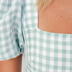 Charcoal Clothing Kiri Mini Dress (Green) Dresses