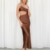 Charcoal Clothing Rhianna Maxi Dress (Brown) Dresses