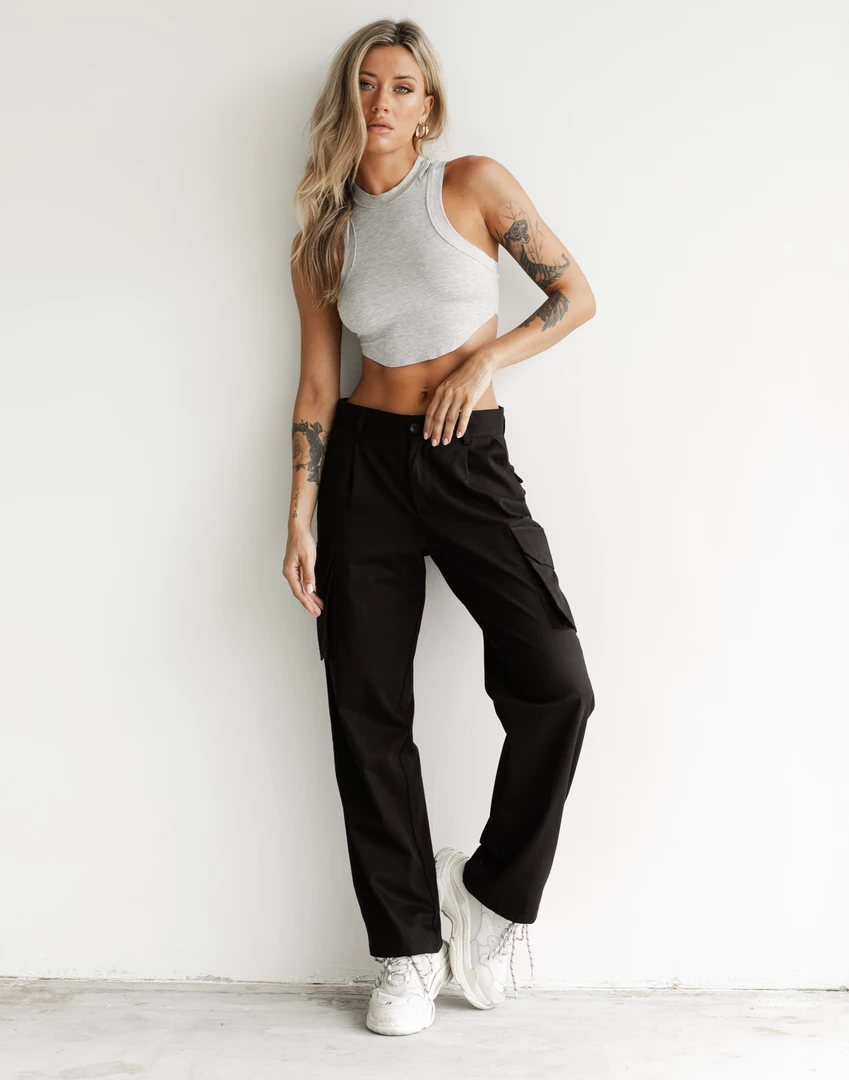 Charcoal Clothing New Arrivals Hailee Tank Top (Grey) 6 Charcoal Clothing New Arrivals Hailee Tank Top (Grey)