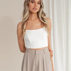 Charcoal Clothing Close To You Corset Top (White) New Arrivals 17 Charcoal Clothing Close To You Corset Top (White) New Arrivals