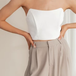 Charcoal Clothing Close To You Corset Top (White) New Arrivals 14 Charcoal Clothing Close To You Corset Top (White) New Arrivals