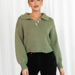 White Closet New Arrivals Britney Jumper (Green)