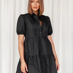 Mint Vanilla Orlando Mini Dress (Black)