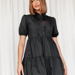 Mint Vanilla Orlando Mini Dress (Black)