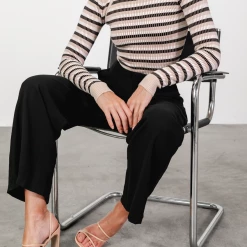 Tops Braden Bodysuit (Black/Beige) - 4th & Reckless